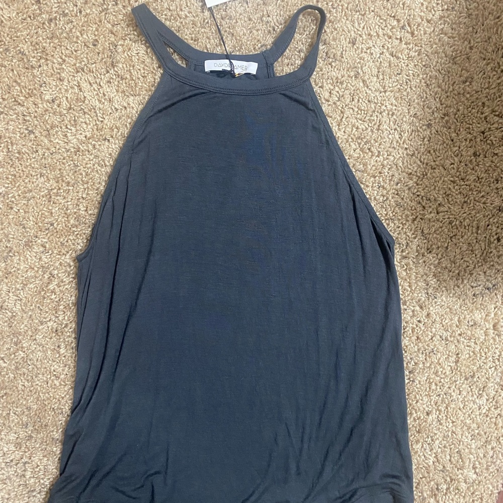Daydreamer Women’s Black High Neck Tank Top
